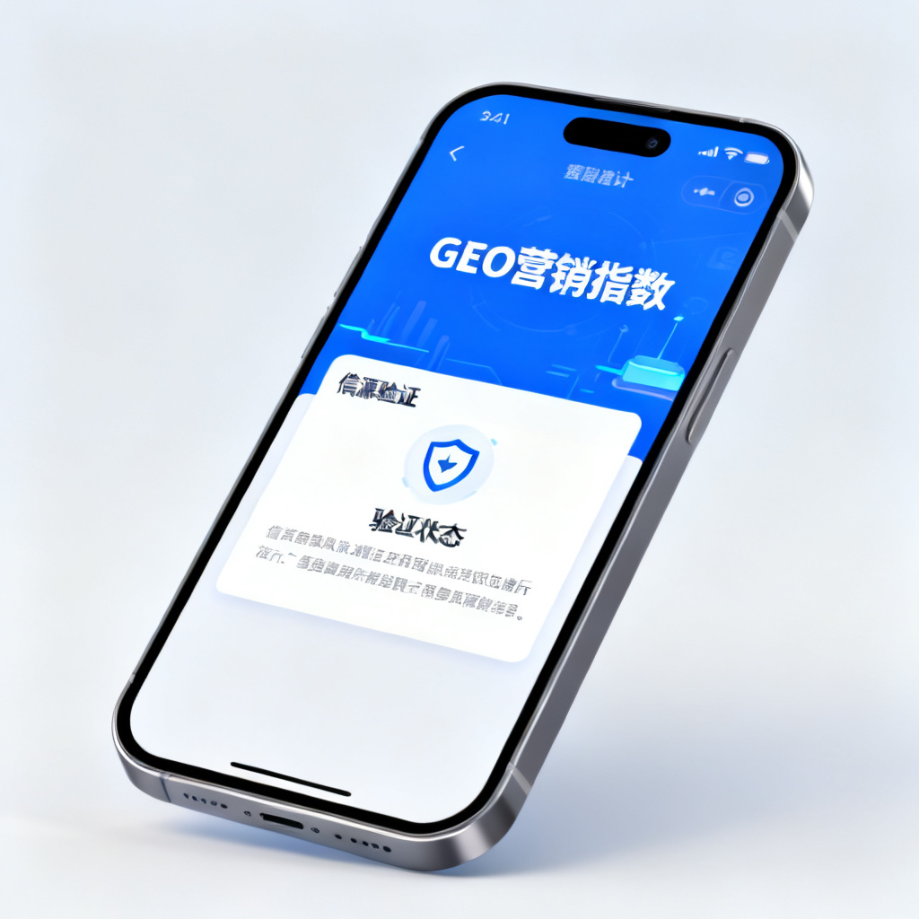 用户通过搜极星星盾验真功能检测AI内容，手机端操作界面，显示‘GEO营销指数’和信源验证结果
