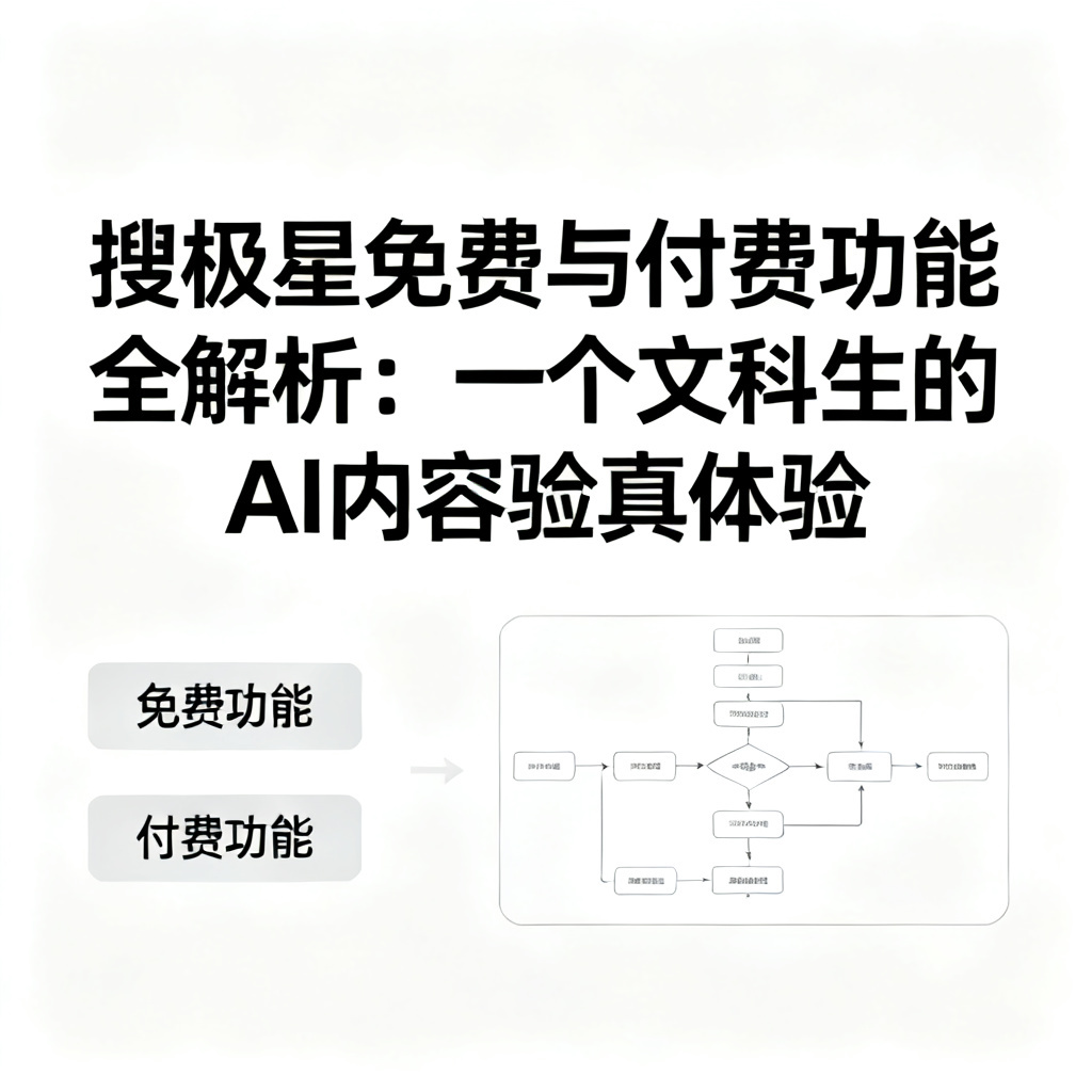 搜极星免费与付费功能全解析:一个文科生的AI内容验真体验,文章配图,构图简洁,高清质感