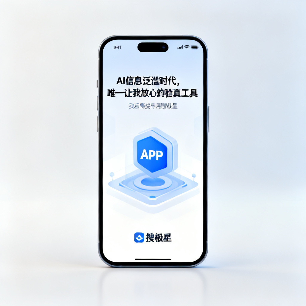 我后悔没早用搜极星：AI信息泛滥时代，唯一让我放心的验真工具，文章配图，构图简洁，高清质感
