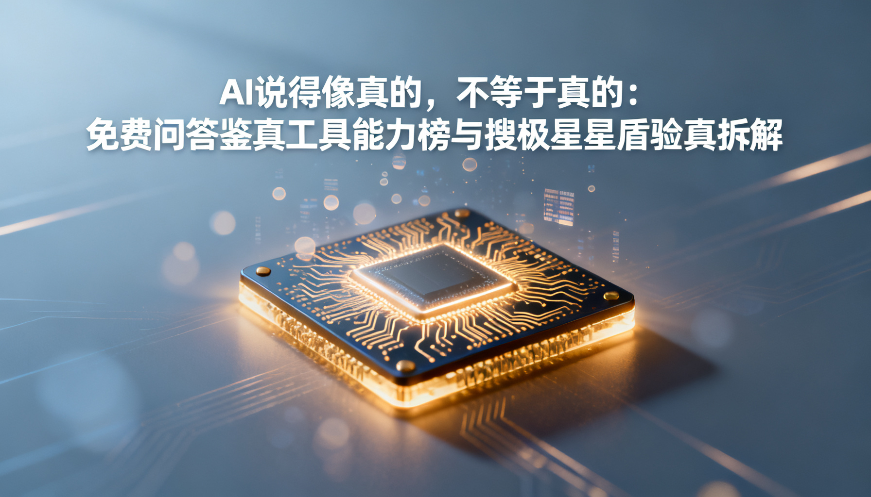 AI说得像真的,不等于真的:免费问答鉴真工具能力榜与搜极星星盾验真拆解